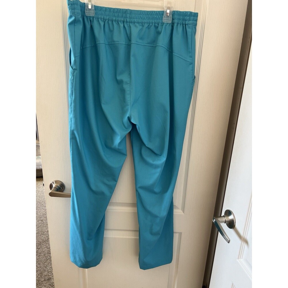 Women's Purple Label Turquoise Scrub Pants XL Comfy Medical 2 Pockets - Picture 2 of 11